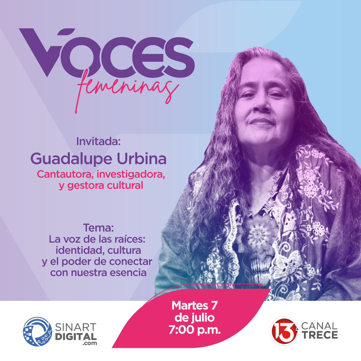Guadalupe Urbina, cantautora, investigadora y gestora cultural 