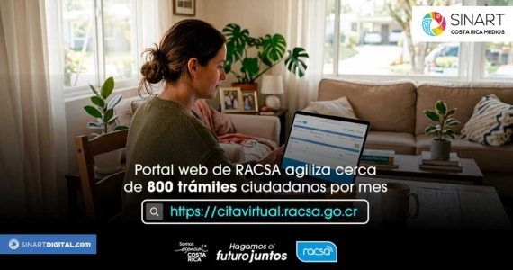 Portal web de RACSA agiliza cerca de 800 trámites ciudadanos por mes