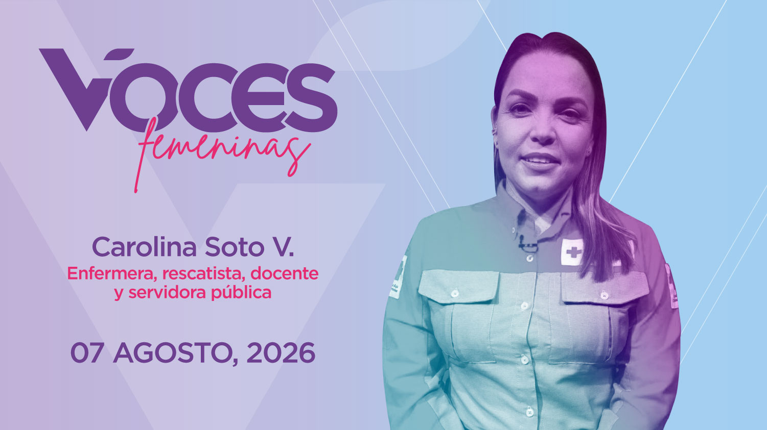 Carolina Soto Villalobos, enfermera, rescatista, docente y servidora pública