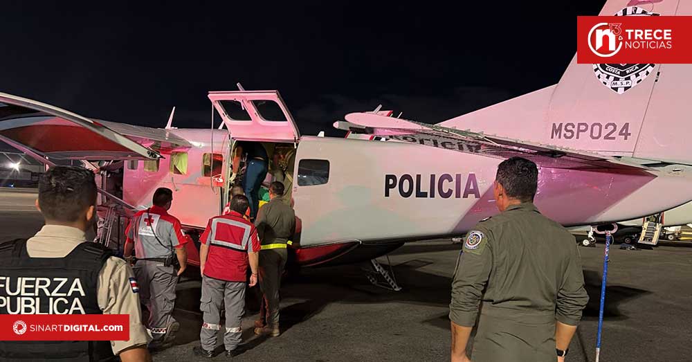Vuelo ambulancia traslada de emergencia a paciente crítico desde la Zona Sur hasta San José