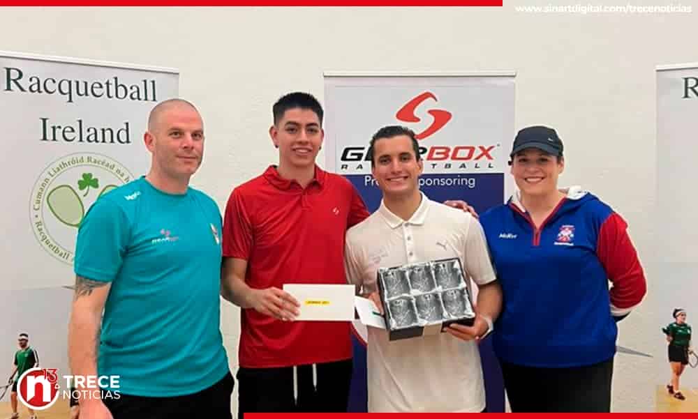 Andrés Acuña saca la faena en gran forma en Abierto de Racquetbol en Irlanda