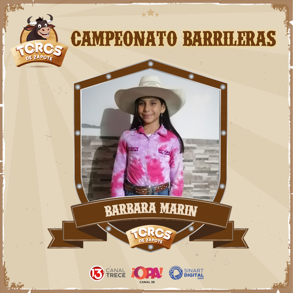 BARBARA MARÍN -  TORNEO DE BARRILERAS ZAPOTE | 28 DICIEMBRE