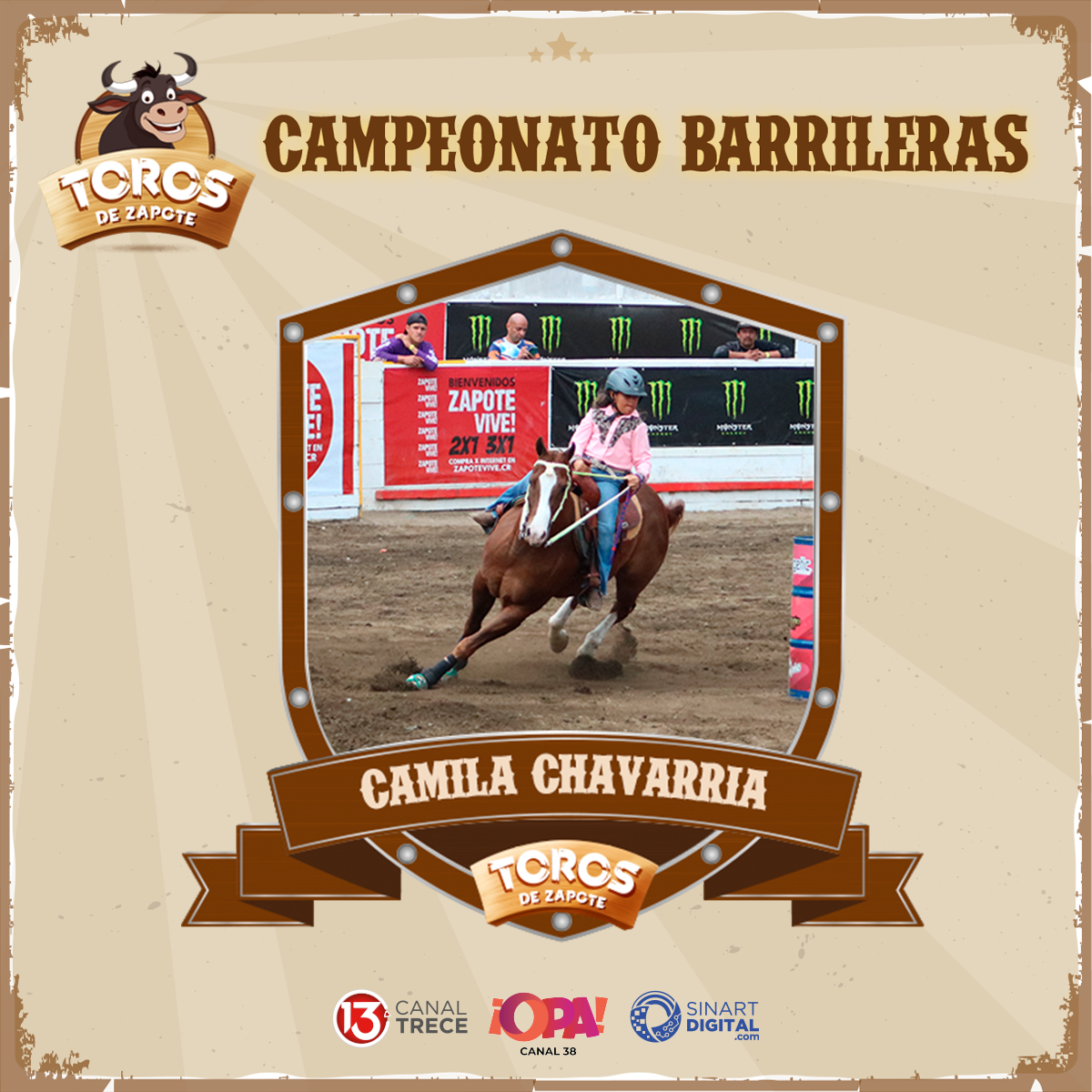 CAMILA CHAVARRIA -  TORNEO DE BARRILERAS ZAPOTE  | 28 DICIEMBRE 2023 
