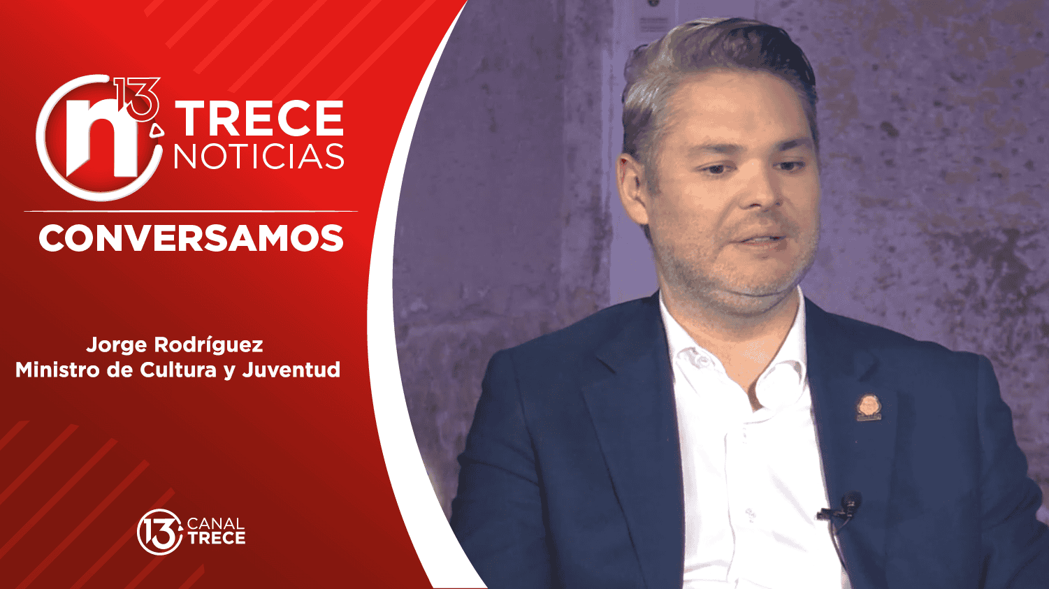 Conversamos con: Jorge Rodríguez, Ministro de Cultura | 8 noviembre 2024