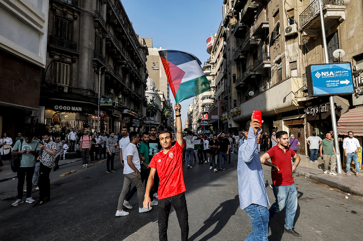 El mundo árabe se manifiesta en apoyo a los palestinos de Gaza