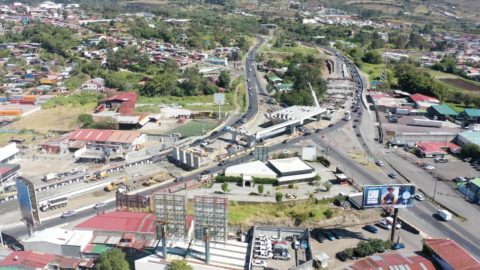 El intercambio de Taras será la próxima fase operativa en el nuevo proyecto vial de Cartago. 