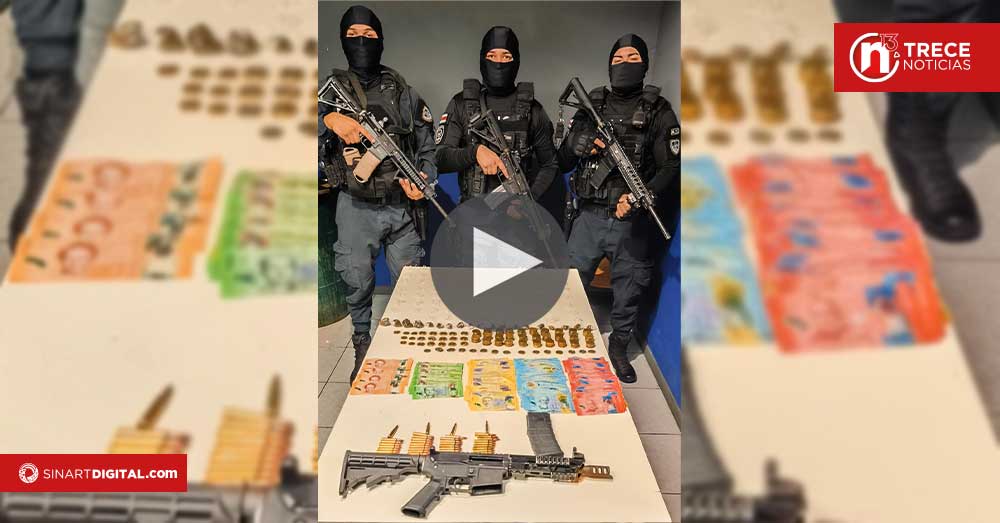 La Fuerza Pública incauta un fusil AR-15 y más de mil dosis de droga en Desamparados