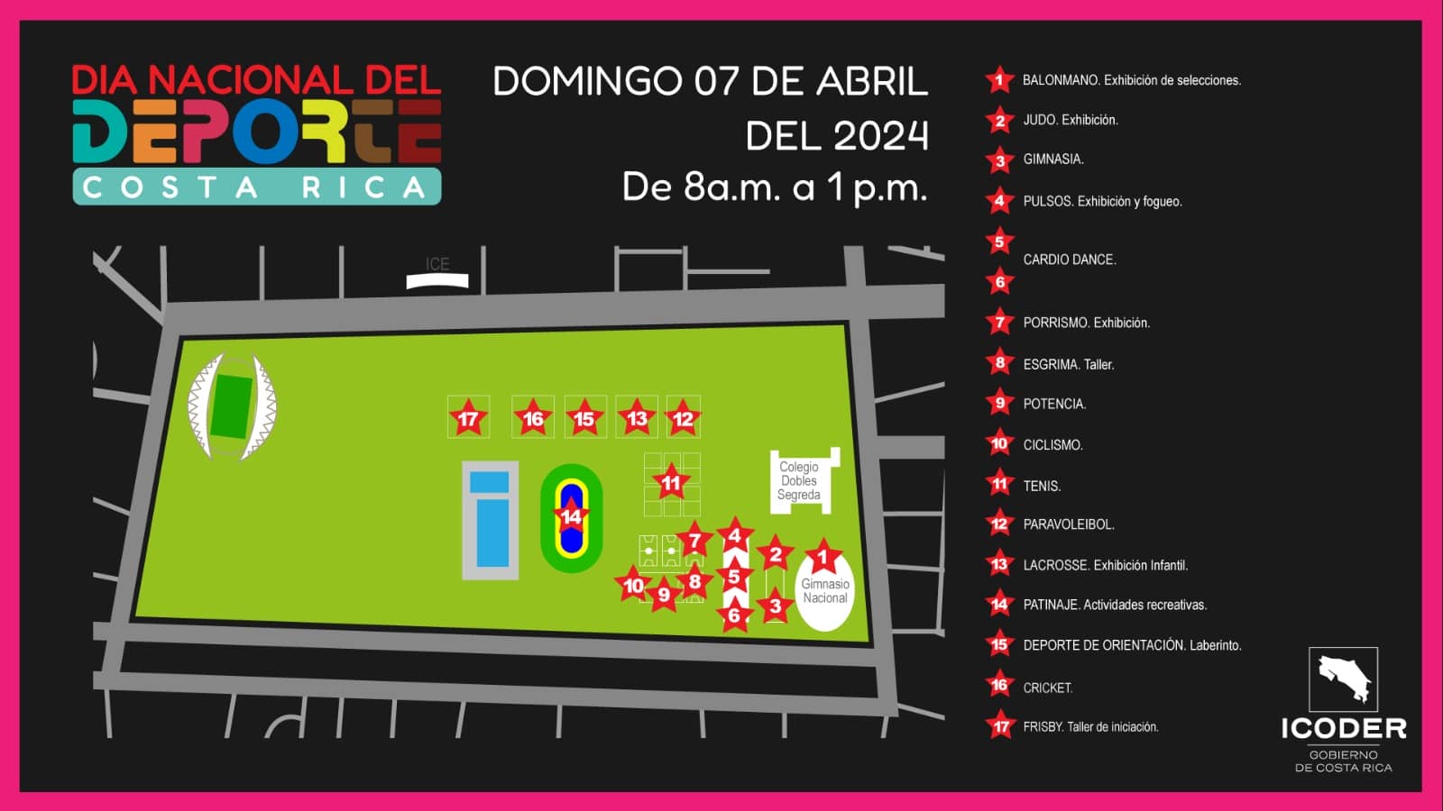 El domingo ICODER celebrará el Día del Deporte