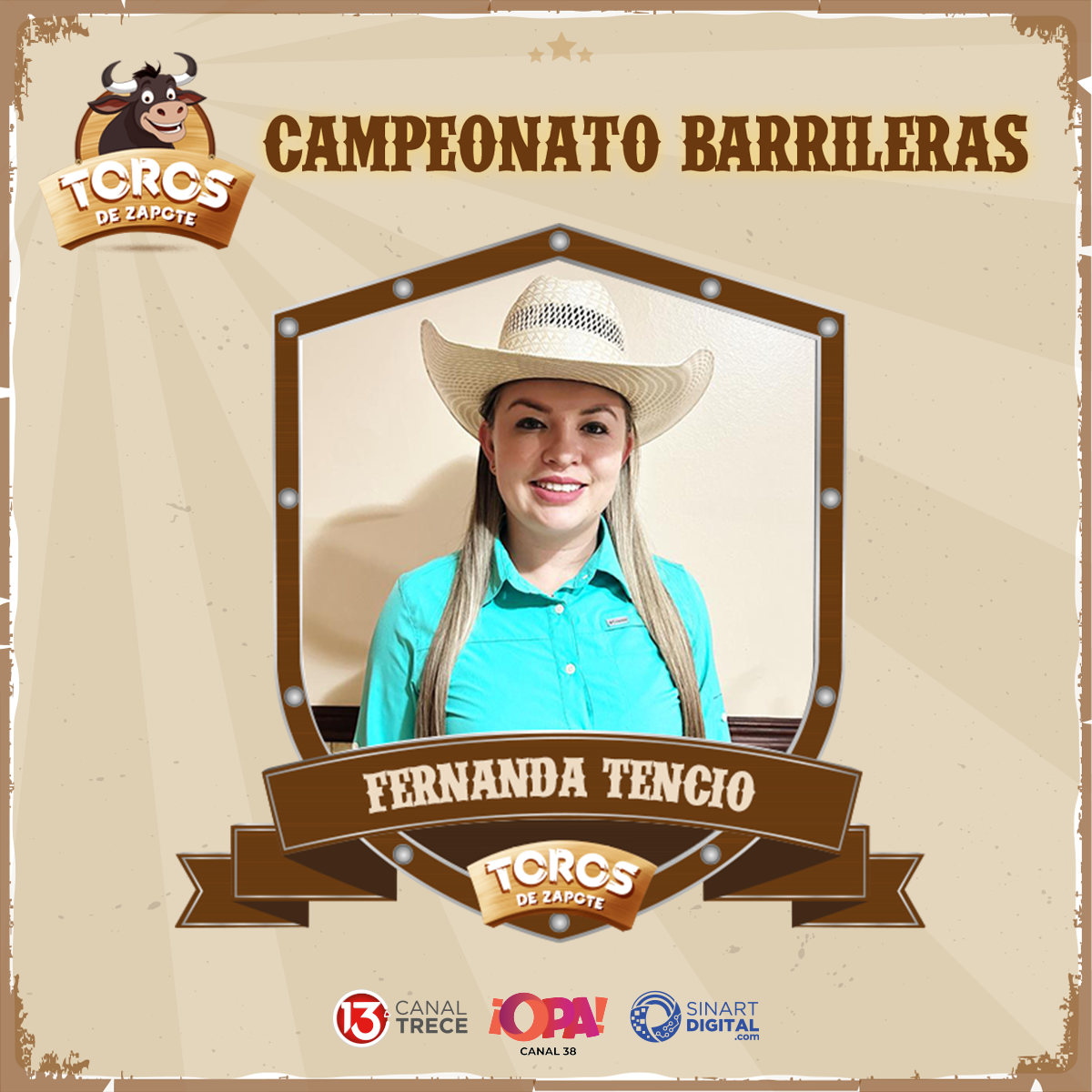 FERNANDA TENCIO  -  TORNEO DE BARRILERAS ZAPOTE  - 29 DICIEMBRE