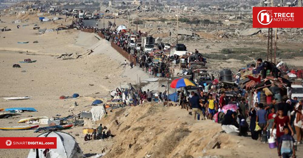 Los palestinos huyen en masa de Ciudad de Gaza, blanco de la ofensiva israelí