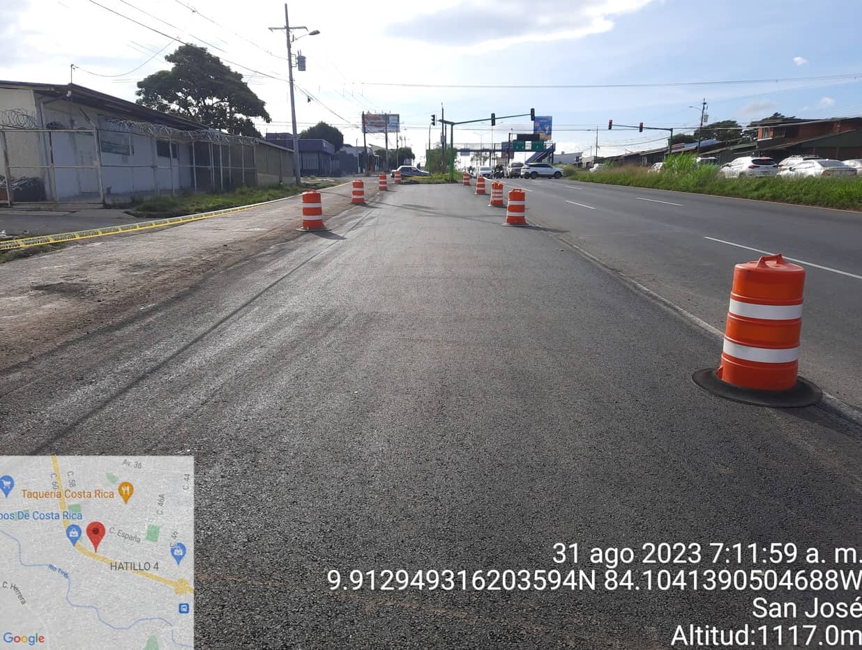 Este miércoles se desviará tránsito de Circunvalación en el sector de Hatillo 4 en sentido este-oeste