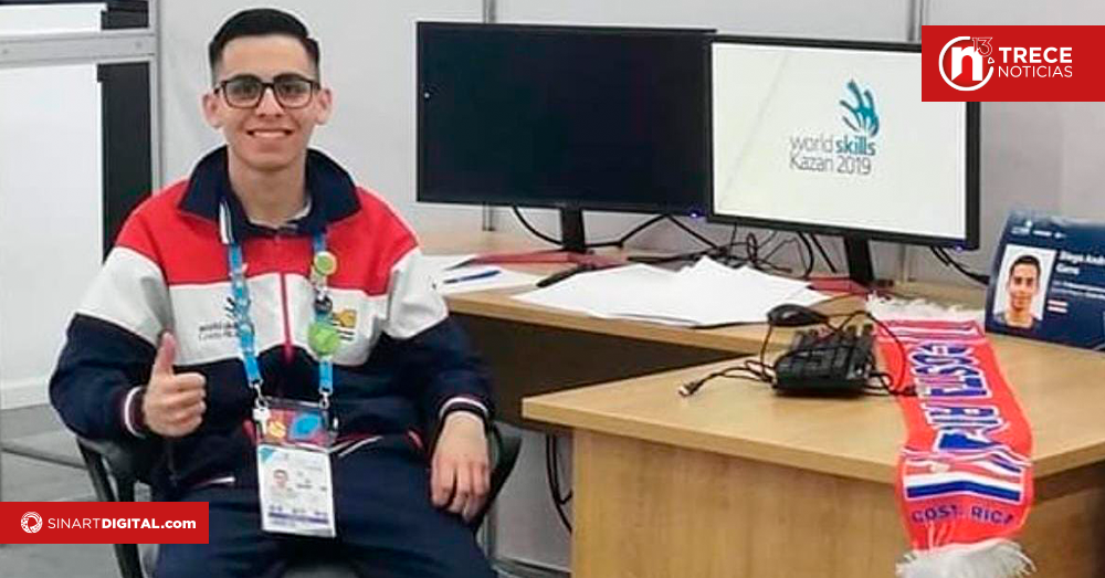 Estudiante del INA es nombrado embajador mundial de la educación técnica