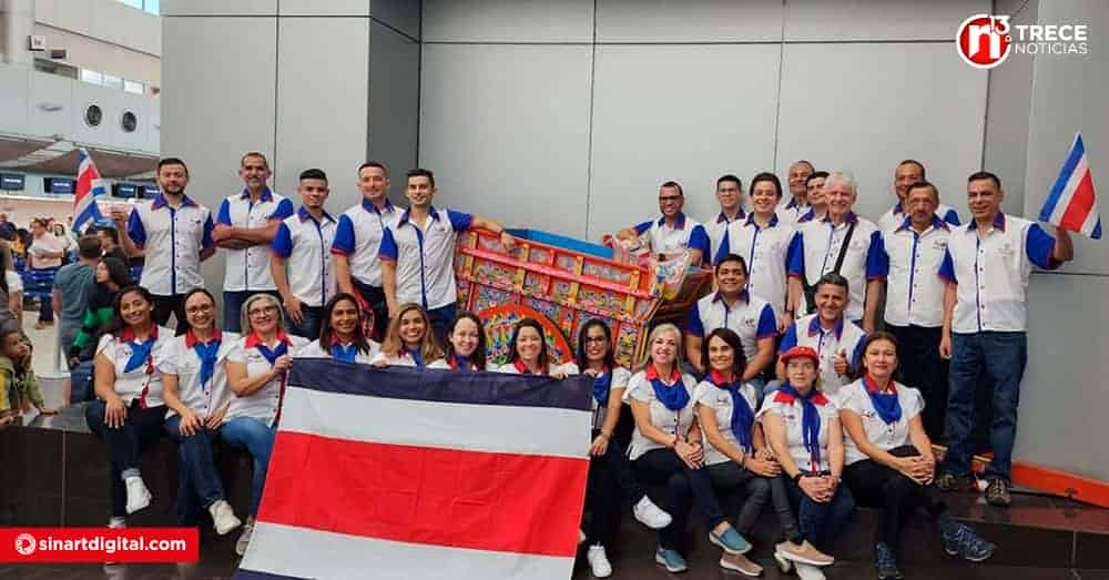 Grupo folclórico Inspiraciones Costarricenses sorprende en Francia