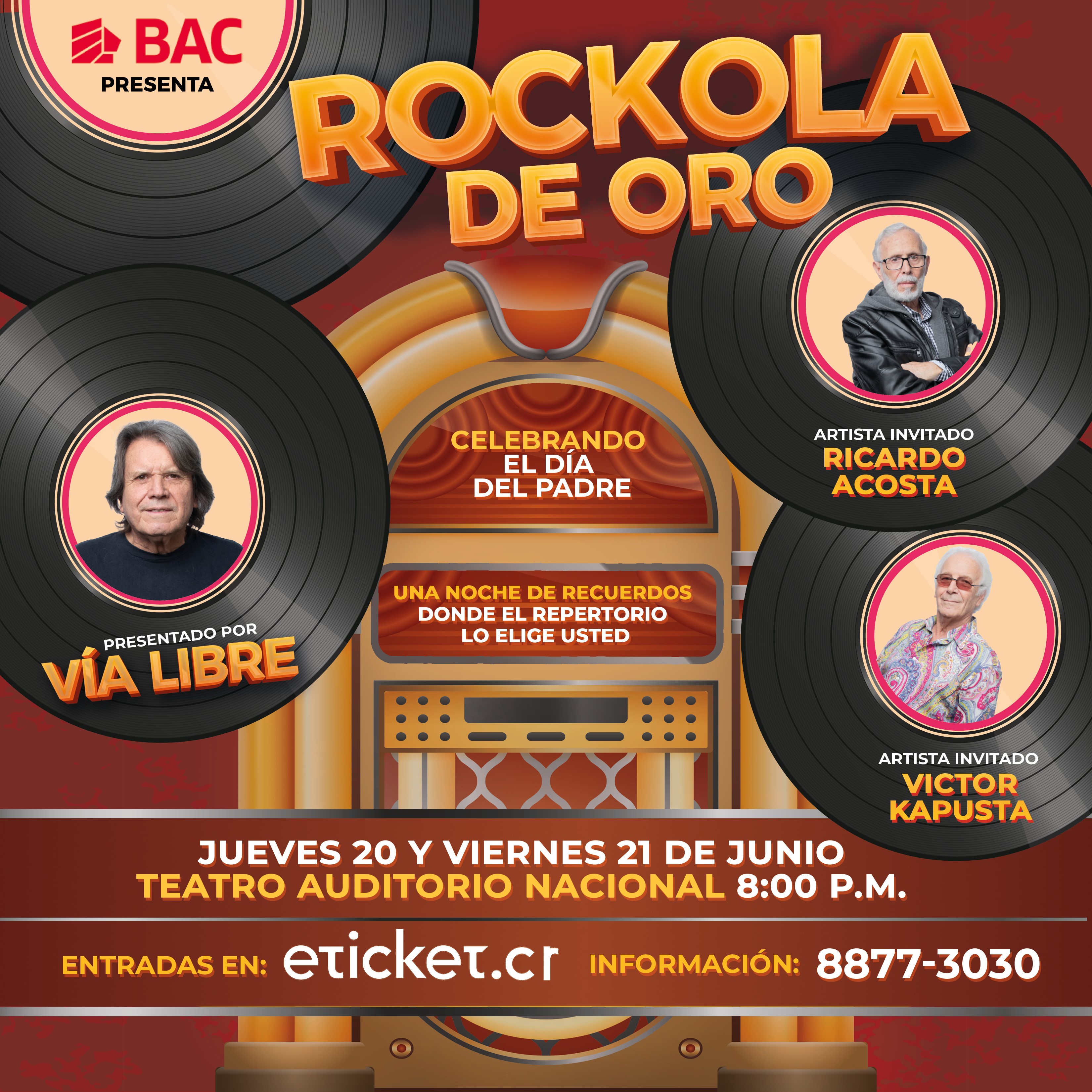 Rockola de Oro: un show para complacer al público y celebrar el día del padre.