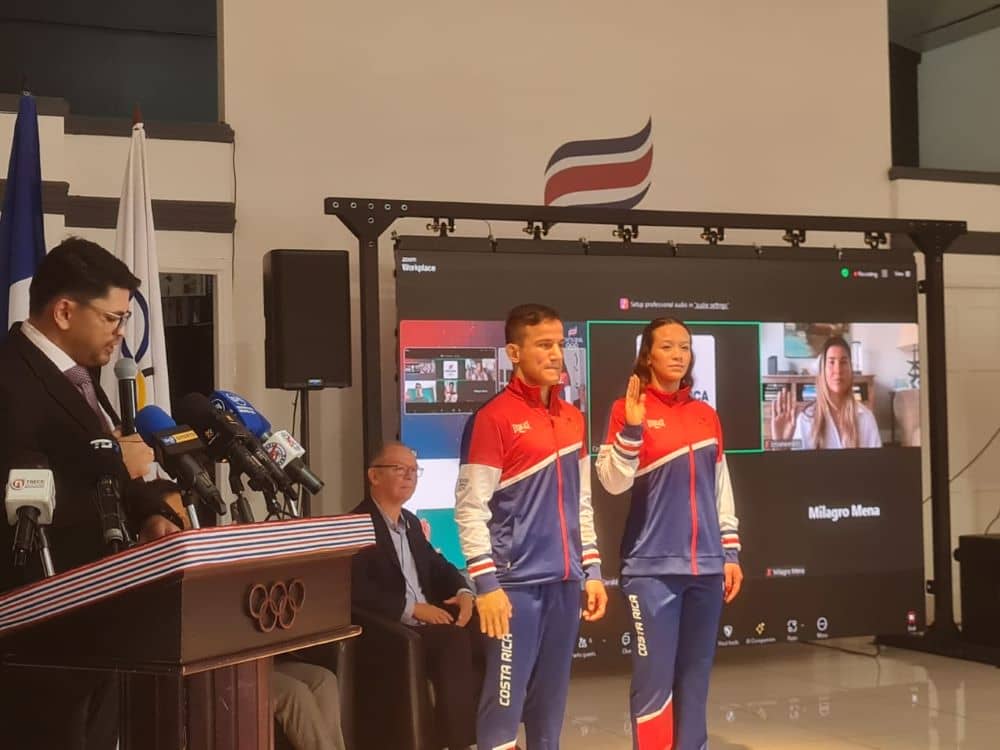 Atletas fueron juramentados y arranca la fiesta de París