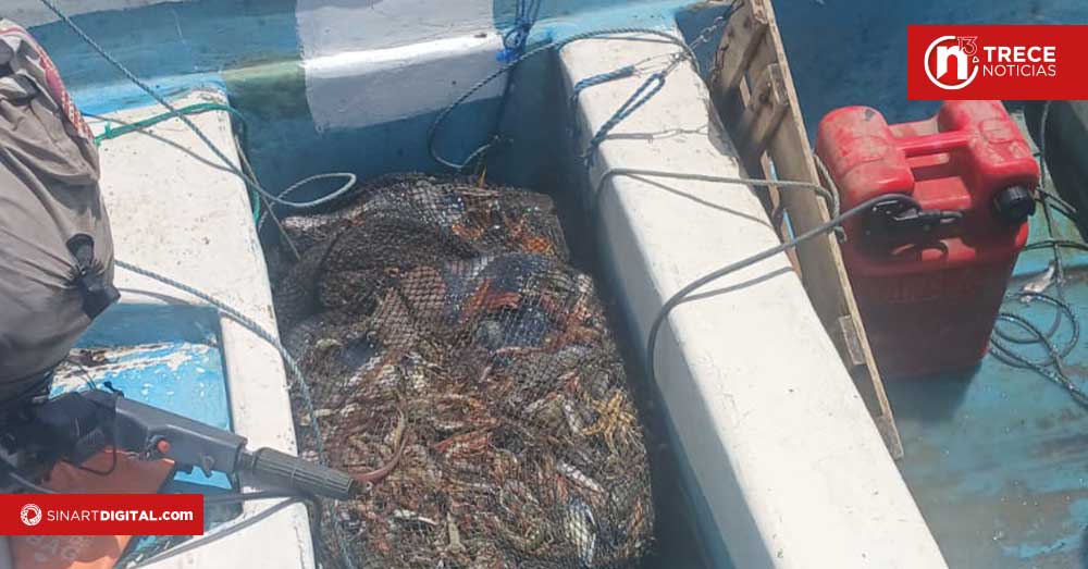 Guardacostas intercepta lancha ilegal por pesca de arrastre en zona de veda en el Golfo de Nicoya