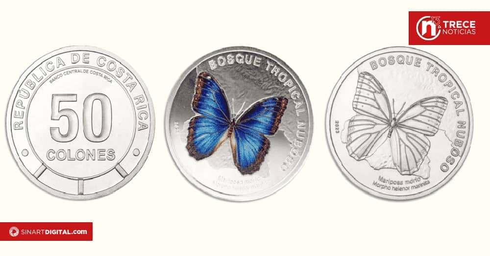  Fauna costarricense será la protagonista en las nuevas monedas de 50 colones