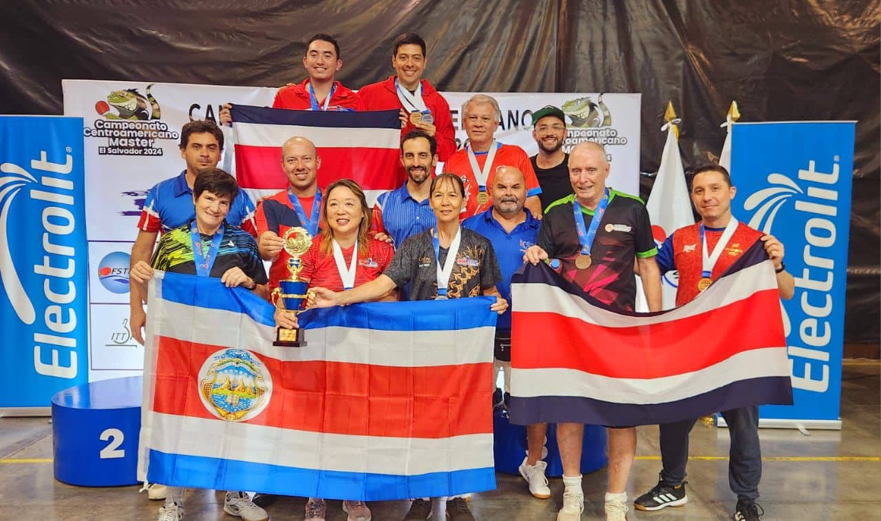 Tenis de mesa máster de Costa Rica se agigantó en El Salvador