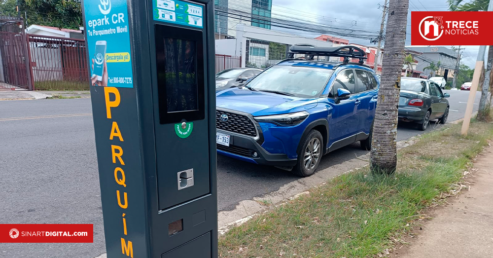 Nuevo sistema de parquímetros en San José ya está en funcionamiento