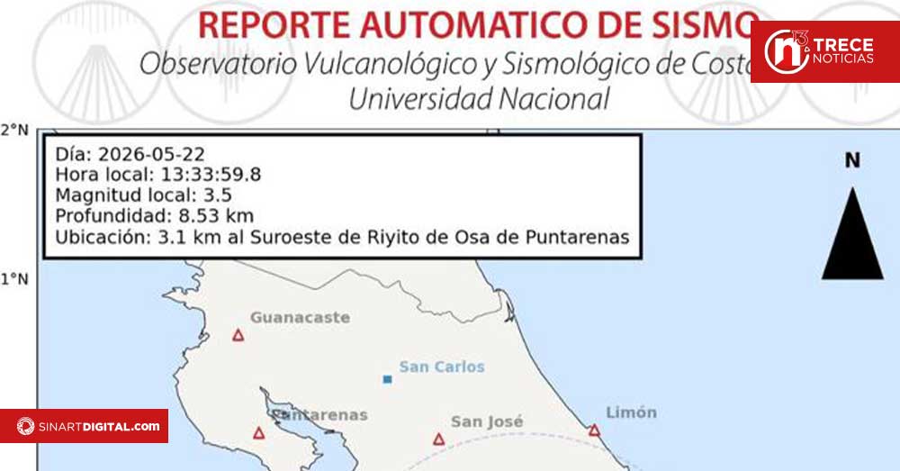 Experto aclara que sismos de hoy en Osa son normales y no anuncian un terremoto mayor