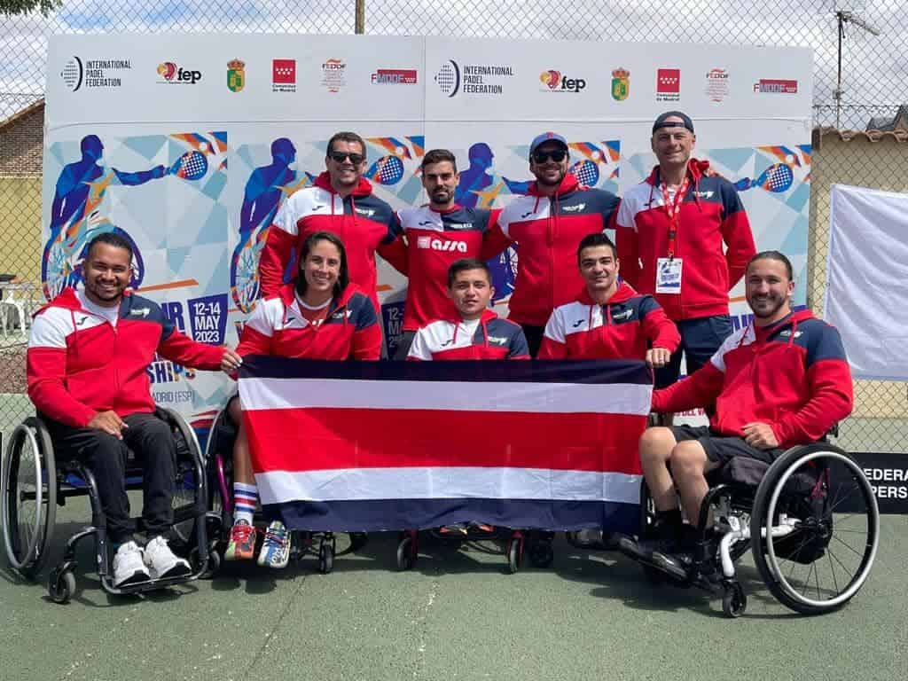 Costa Rica consiguió histórico quinto lugar en el mundial de Padel en silla de ruedas