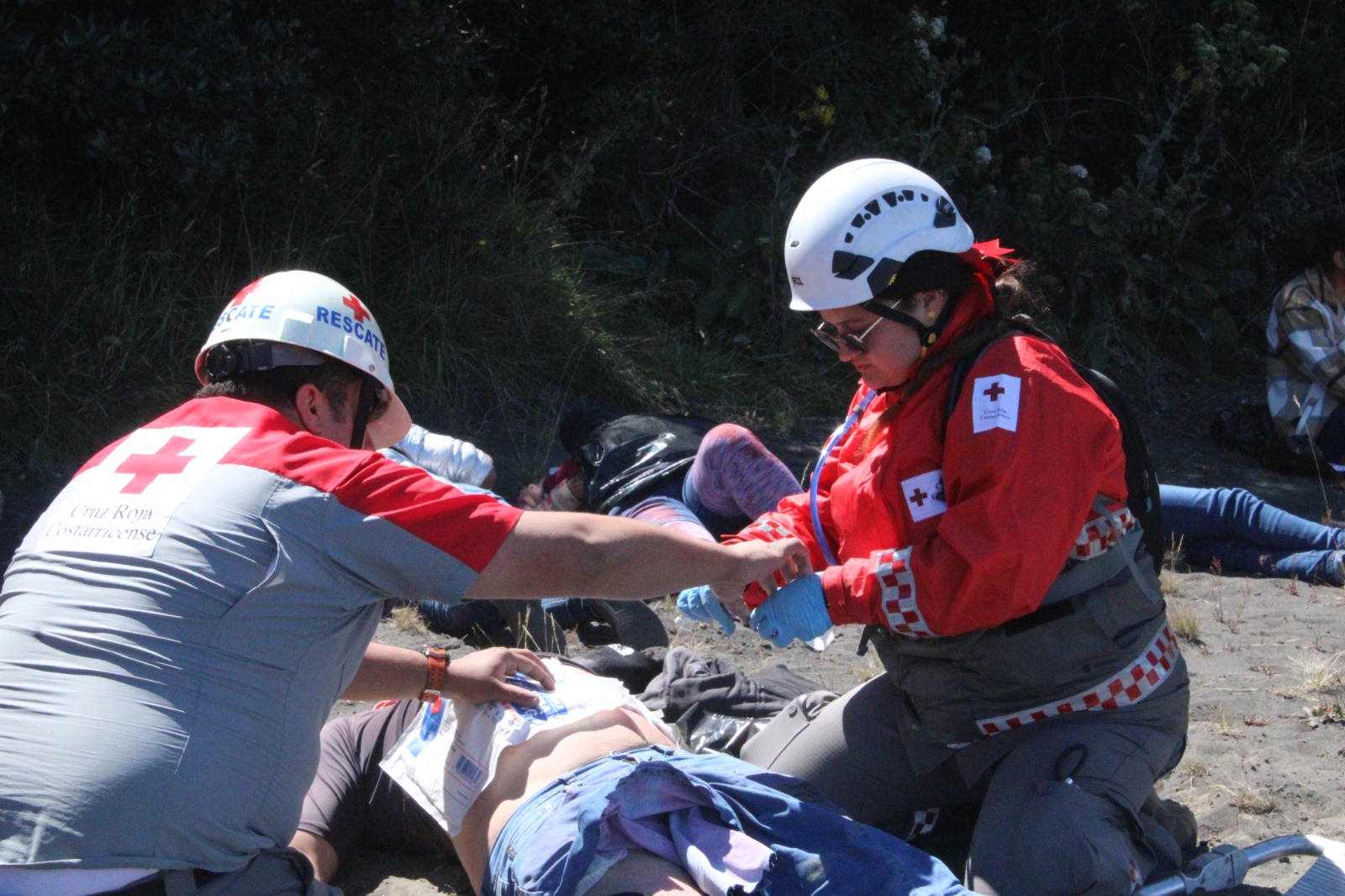 La Cruz Roja ‘atendió’ a 60 personas en simulacro realizado en el Volcán Irazú
