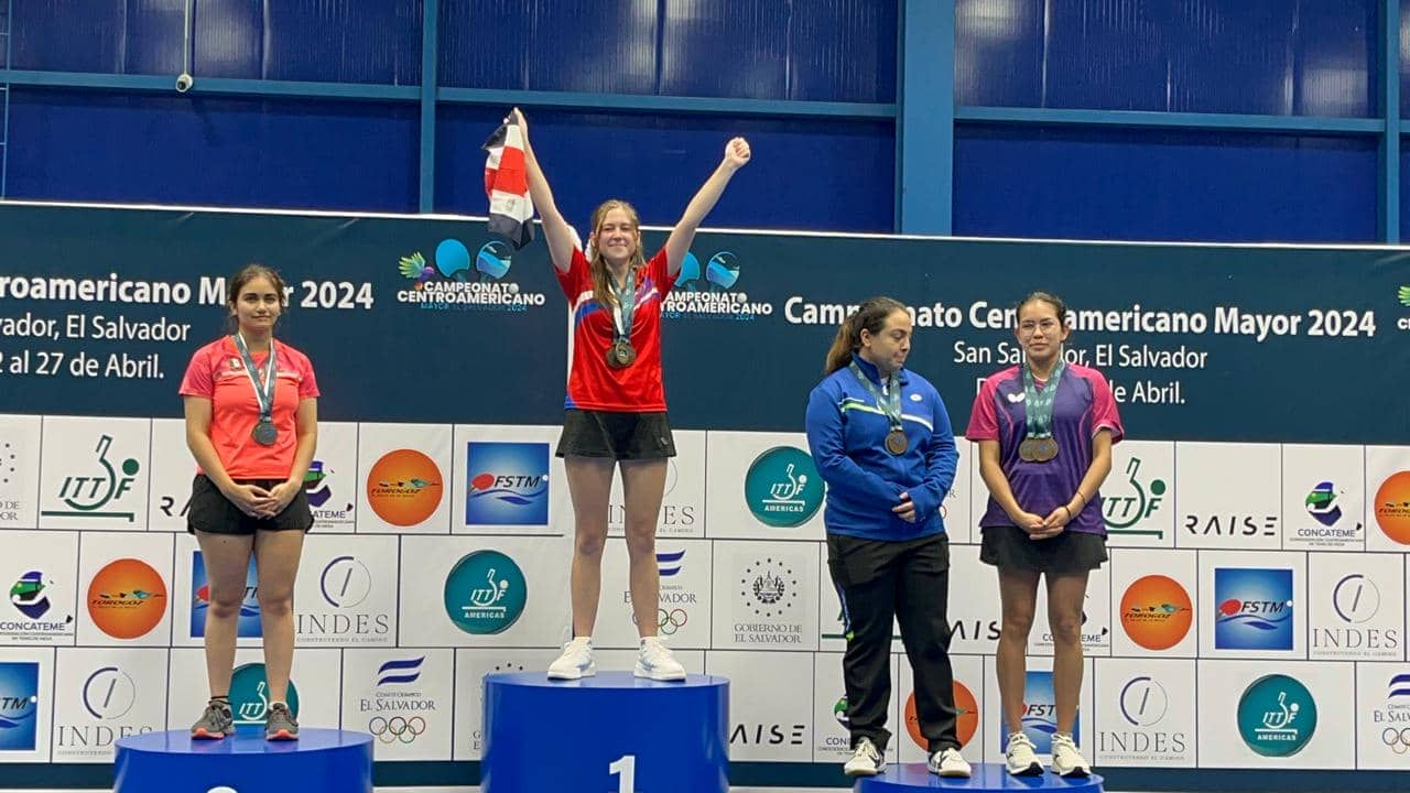 Costa Rica gana oro en Tenis de Mesa en El Salvador