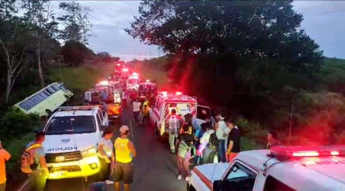 Dos accidentes de tránsito en Los Chiles provocaron la muerte de varios migrantes