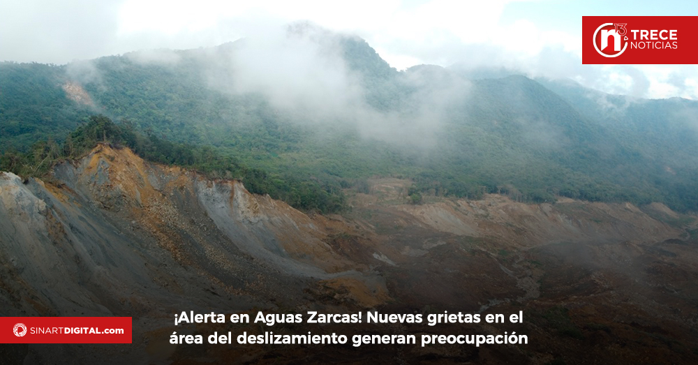 ¡Alerta en Aguas Zarcas! Nuevas grietas en el área del deslizamiento generan preocupación
