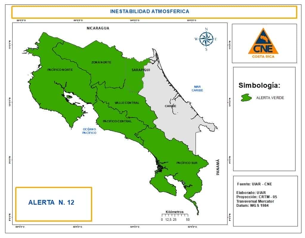 País bajo alerta verde: Onda tropical #10 traerá más aguaceros