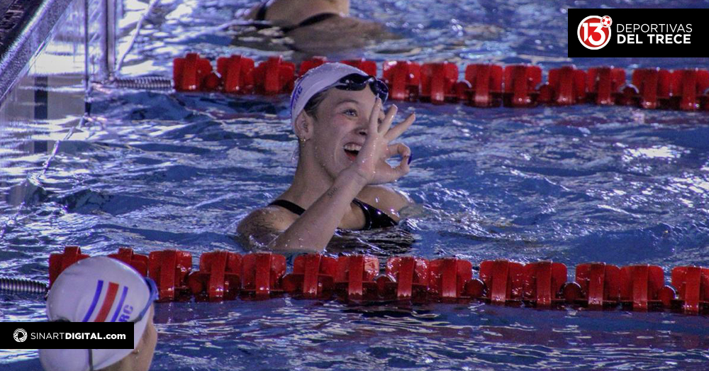 Alondra Ortiz reina de la natación en Guatemala