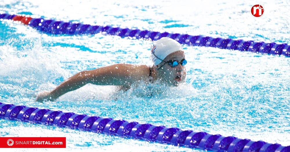 Tica en la final de los 400 m combinado de natación en los Panamericanos