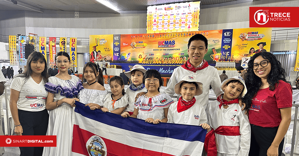 Costarricenses ganan medalla de bronce en aritmética mental en Nueva Delhi