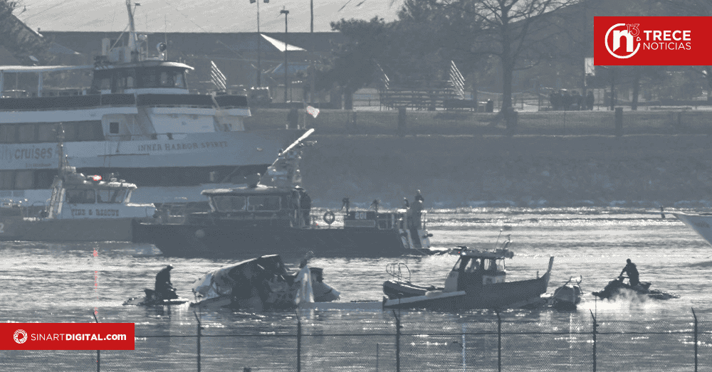 Descartan sobrevivientes del choque aéreo cerca de Washington