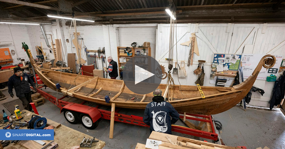 Construcción de un barco vikingo como terapia para exmilitares británicos