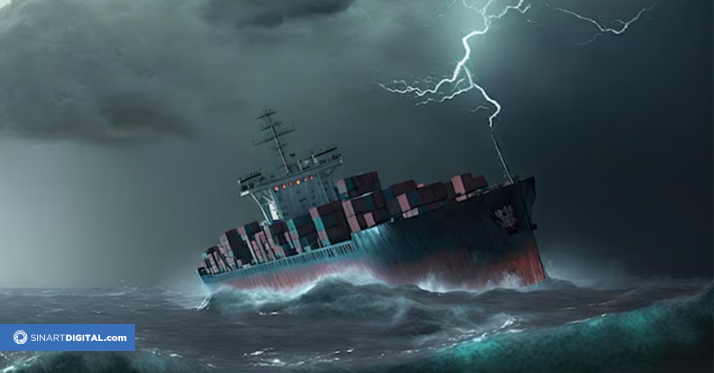 Así son las olas que deben de pasar los barcos que traen tus compras de internet