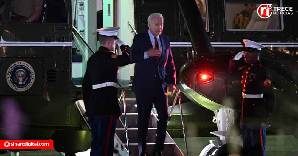 Biden llega a Reino Unido rumbo a cumbre de la OTAN en Lituania