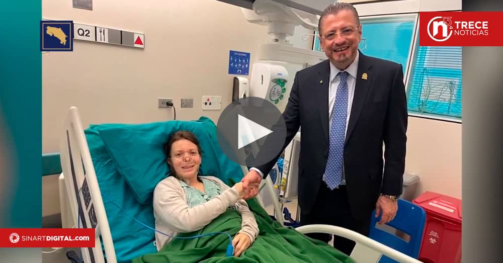 Presidente visitó a sobreviviente de la tragedia aérea de Pico Blanco