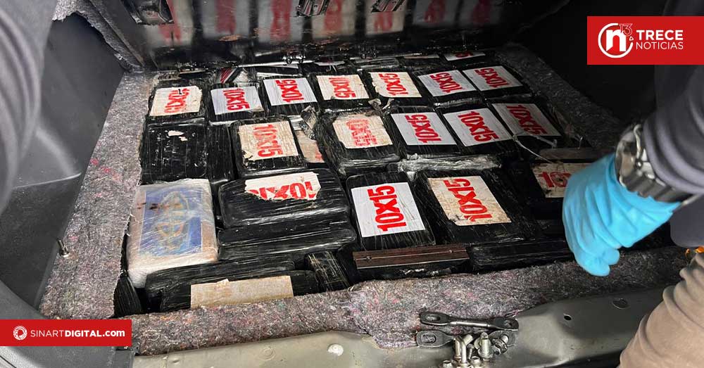 Detienen a guatemalteco con 202 kilos de cocaína.
