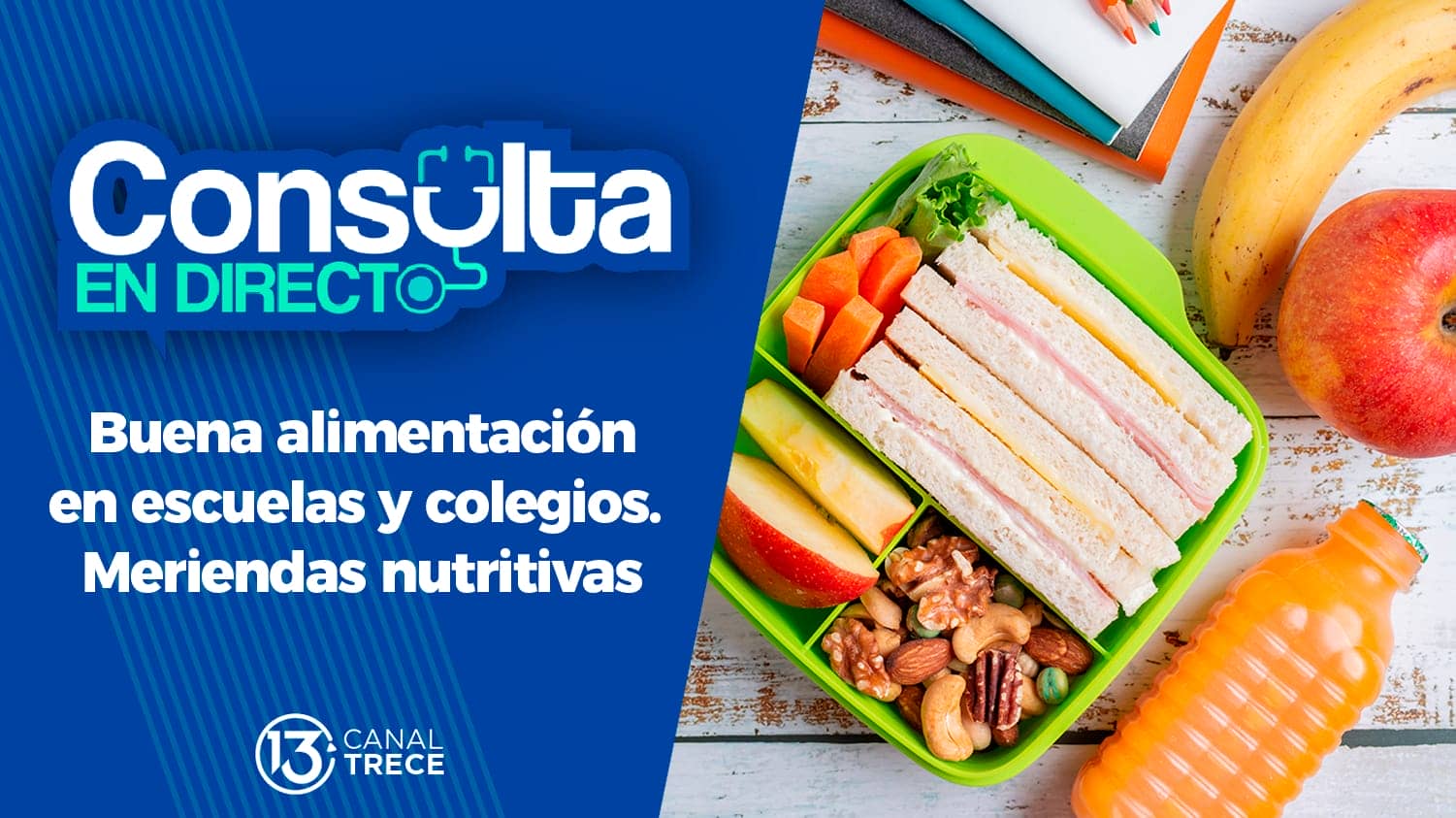 Buena alimentación en las escuelas y colegios. Meriendas nutritivas. | Consulta en directo 9 febrero 2024. Programa Completo.