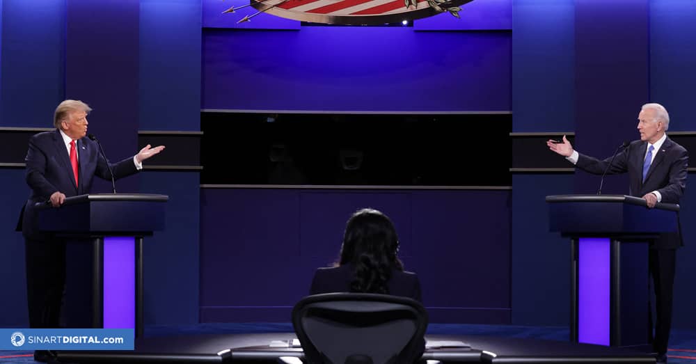 Acuerdan reglas para primer debate electoral entre Biden y Trump en septiembre.