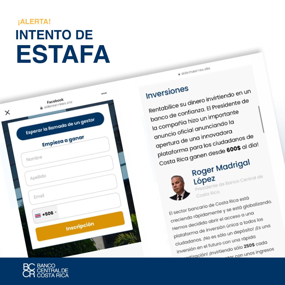 Banco Central alerta sobre nuevas estafas 