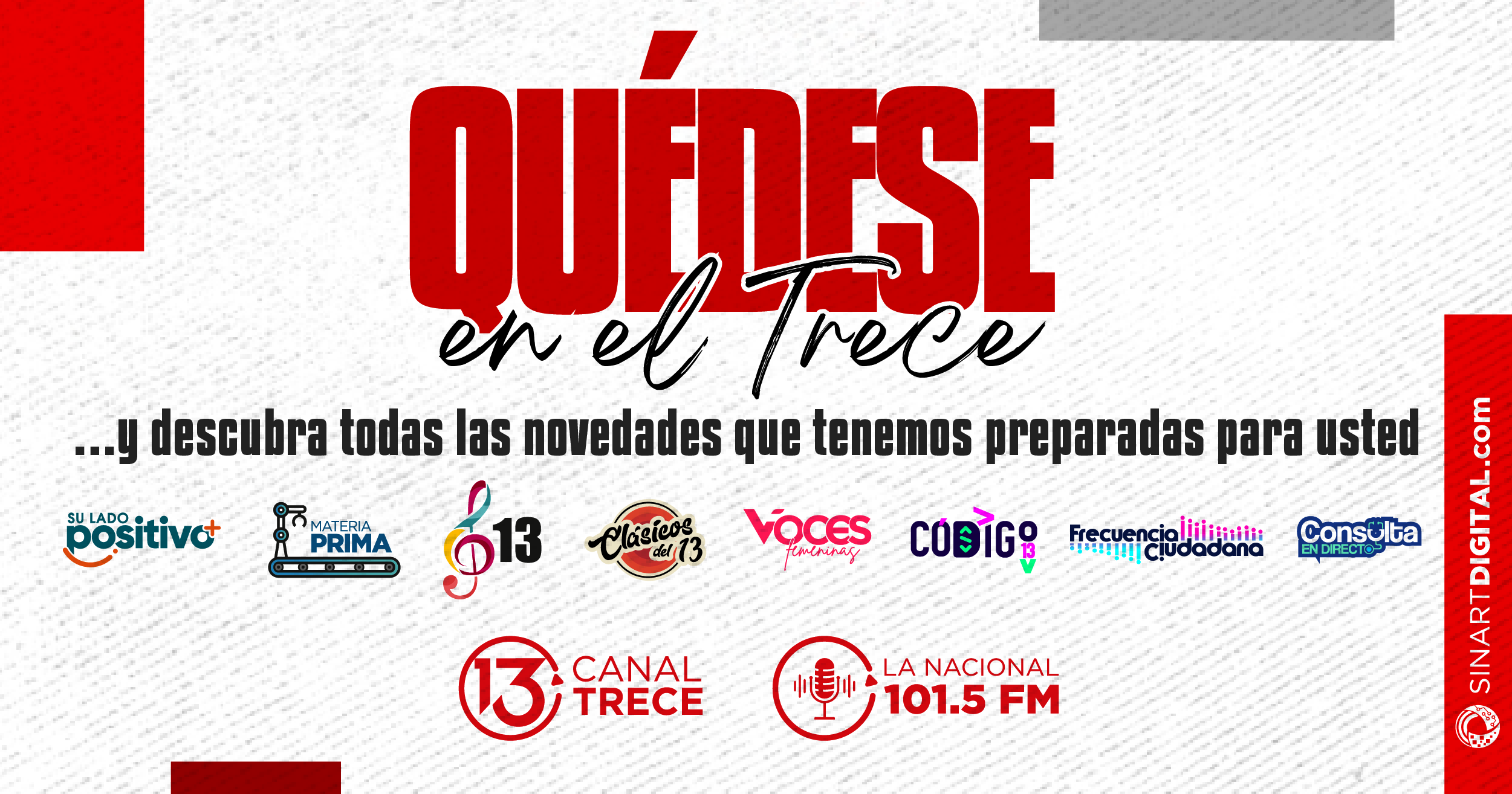 Canal 13 estrena nueva programación y regresa uno de  sus programas más exitosos