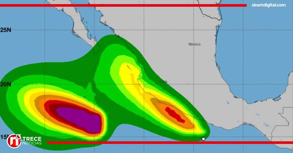 Huracán Beatriz avanza frente a costa mexicana con pronóstico de lluvias