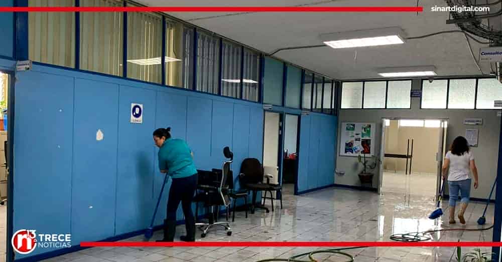 IAFA suspende atención en sede de San Pedro tras afectaciones por lluvias