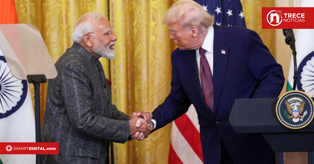 Trump anuncia aranceles de 25% a importaciones de India a partir del 1 de agosto