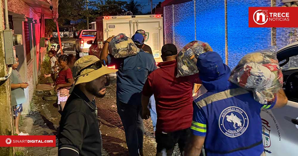 Autoridades continúan las labores de atención en Limón tras las inundaciones