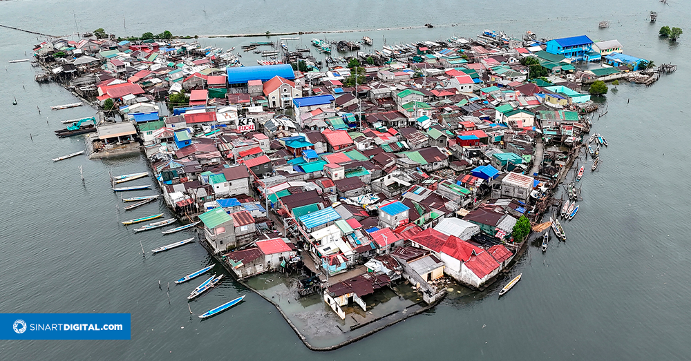Filipinos luchan contra el avance del mar en una isla en vías de desaparición