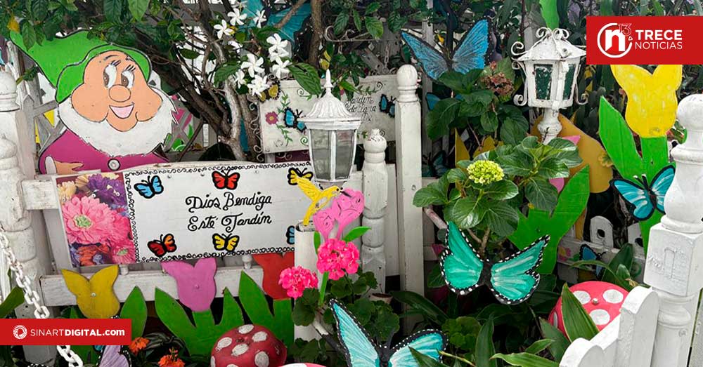 Un pequeño jardín secreto y abierto al público