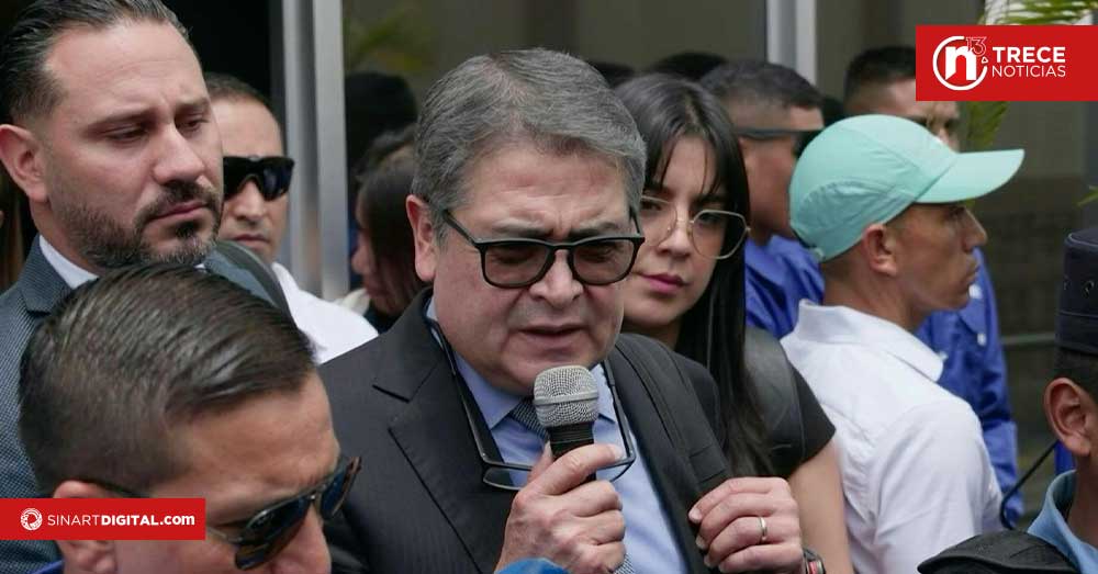Expresidente hondureño indultado por Trump pide "libertad definitiva" en caso de corrupción